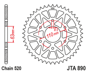 Corona de aluminio JT...