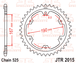 Corona JT SPROCKETS acero...