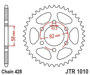 Corona JT SPROCKETS acero...