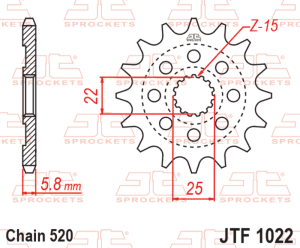 Piñón JT SPROCKETS acero...