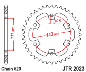 Corona JT SPROCKETS acero...