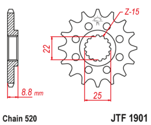 Piñón JT SPROCKETS acero...