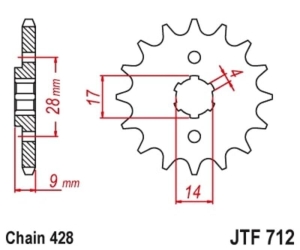 Piñón JT SPROCKETS acero...