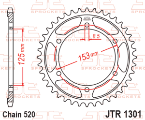 Corona JT SPROCKETS acero...