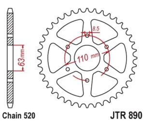 Corona JT SPROCKETS acero...