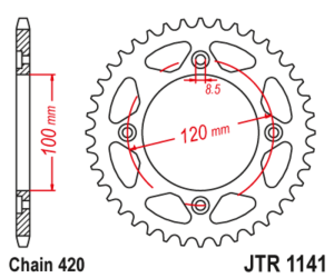 Corona JT SPROCKETS acero...