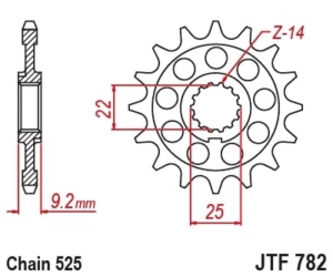 Piñón JT SPROCKETS acero...