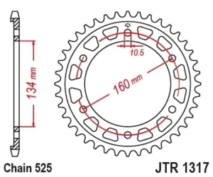 Corona JT SPROCKETS acero...