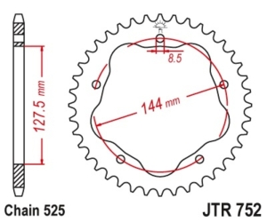 Corona JT SPROCKETS acero...