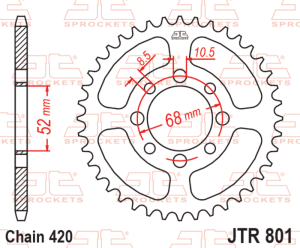 Corona  de acero JT 801 30...