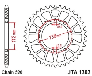 Corona JT Aluminio negro JT...