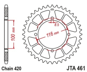 Corona JT Aluminio negro JT...