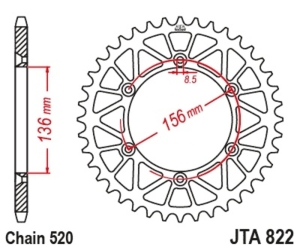 Corona JT Aluminio negro JT...