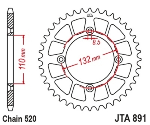 Corona JT Aluminio negro JT...
