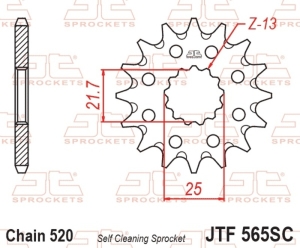 Piñón JT SPROCKETS acero...