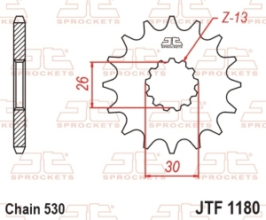 Piñón JT SPROCKETS acero...