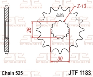 Piñón JT SPROCKETS acero...