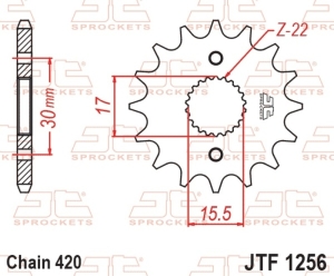 Piñón JT SPROCKETS acero...