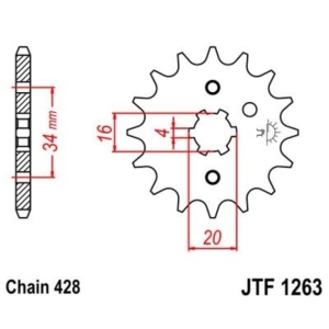 Piñón JT SPROCKETS acero...