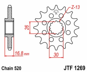 Piñón JT SPROCKETS acero...