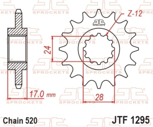 Piñón JT SPROCKETS acero...