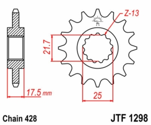 Piñón JT SPROCKETS acero...