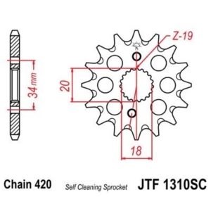 Piñón JT 1310SC...