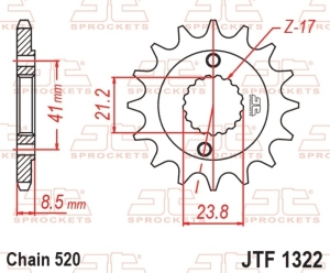 Piñón JT SPROCKETS acero...