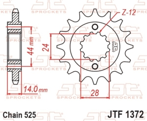 Piñón JT SPROCKETS acero...