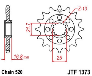 Piñón JT SPROCKETS acero...