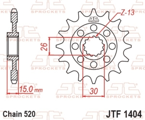 Piñón JT SPROCKETS acero...