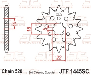 Piñón JT SPROCKETS acero...