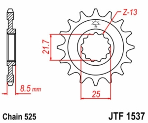 Piñón JT SPROCKETS acero...