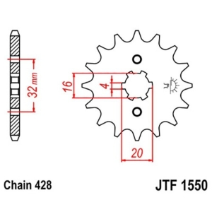 Piñón JT SPROCKETS acero...