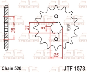 Piñón JT SPROCKETS acero...