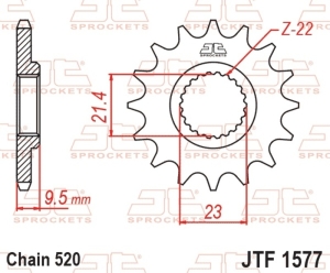 Piñón JT SPROCKETS acero...