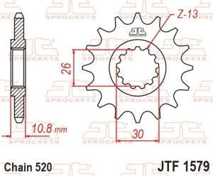 Piñón JT SPROCKETS acero...