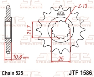Piñón JT SPROCKETS acero...
