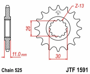Piñón JT SPROCKETS acero...