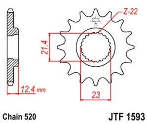 Piñón JT SPROCKETS acero...