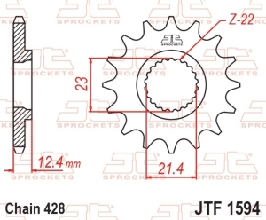 Piñón JT SPROCKETS acero...