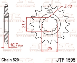 Piñón JT SPROCKETS acero...