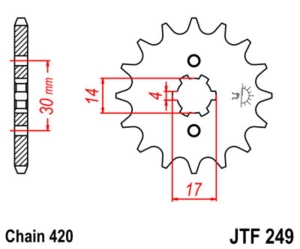 Piñón JT SPROCKETS acero...