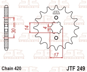 Piñón JT SPROCKETS acero...