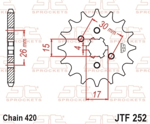 Piñón JT SPROCKETS acero...
