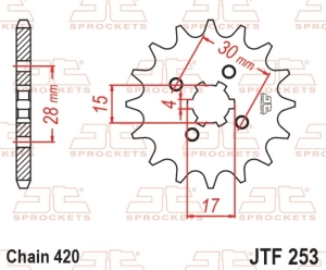 Piñón JT SPROCKETS acero...