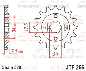 Piñón JT SPROCKETS acero...