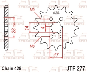 Piñón JT SPROCKETS acero...
