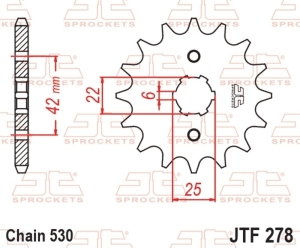 Piñón JT SPROCKETS acero...