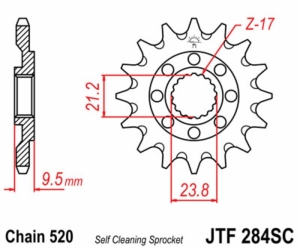 Piñón JT SPROCKETS acero...